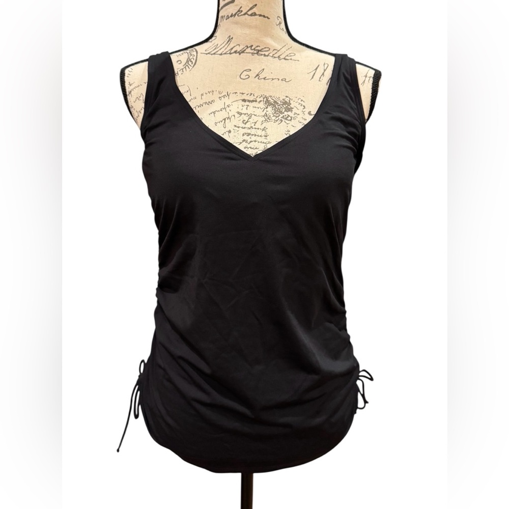 Land’s End Tankini and Swim Skirt Size 12 Black - Picture 4 of 16